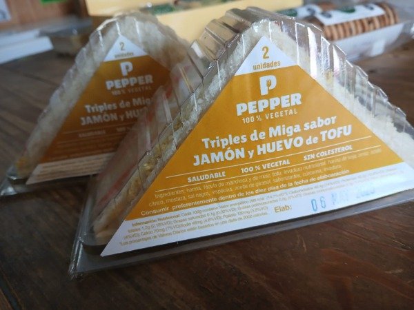 Producto - Sanguches de miga x2 - Jamón y huevo - Pepper