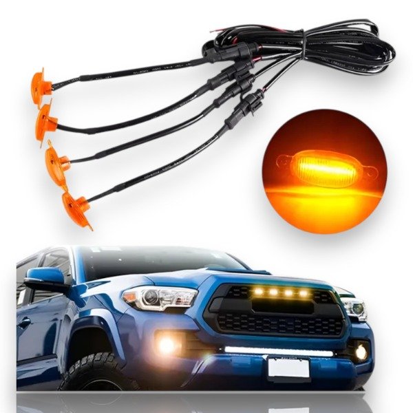 Producto - Luces Parrilla Ambar Para Ford Raptor Ram Hilux Ranger Autos
