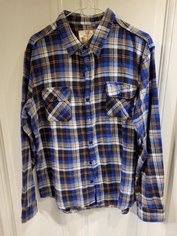 Producto - Camisa OP cuadrillé azul Talle L - PRECIO: 20X