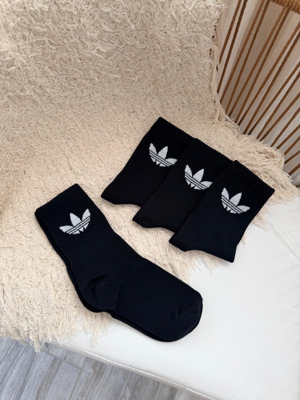 Producto - 3/4 doble algodón 35/41 - Black Adidas logo grande