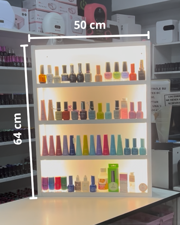 Producto - Esmaltero con Luz : ALTO 64CM ANCHO 50CM