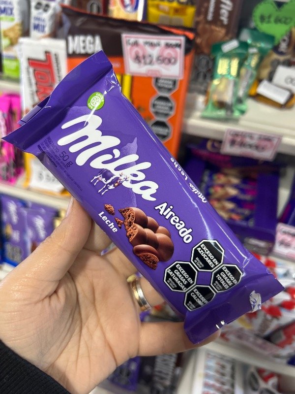 Producto - MILKA AIREADO LECHE 50GR