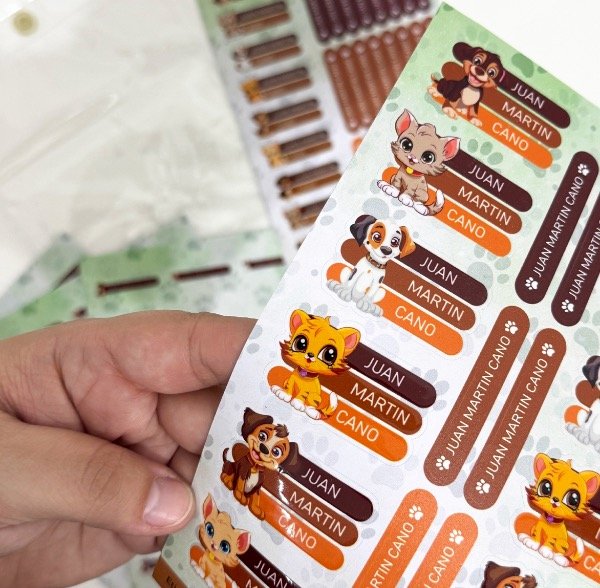 Producto - Etiquetas perritos y gatitos 1