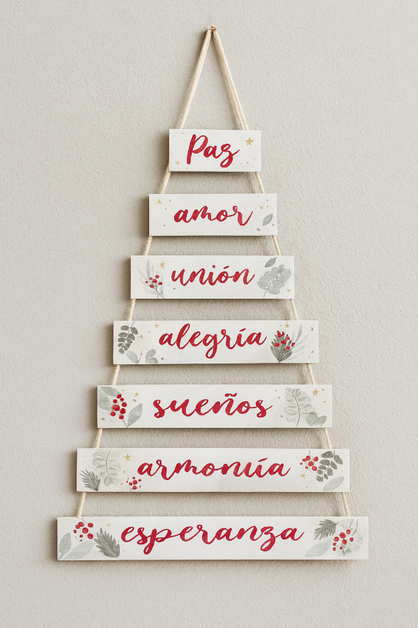 Producto - Pinito colgante navidad tradicional