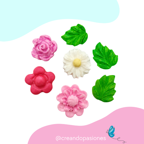 Producto - Molde Flores y Hojas - 0