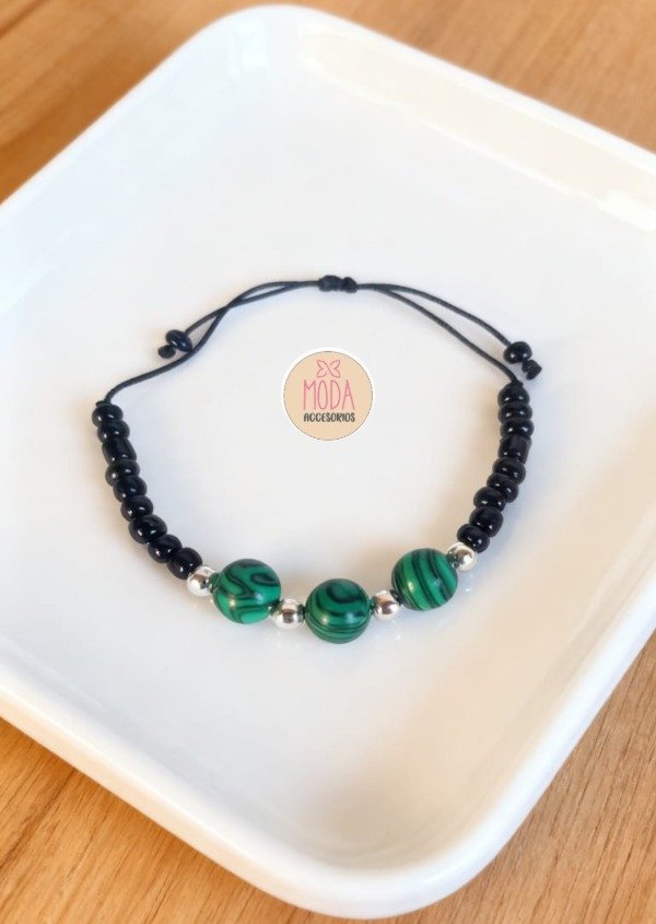 Producto - Pulsera de piedras naturales malaquita