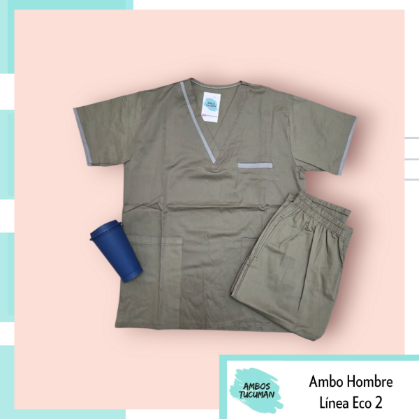 Producto - Ambo Eco Verde detalle Beige