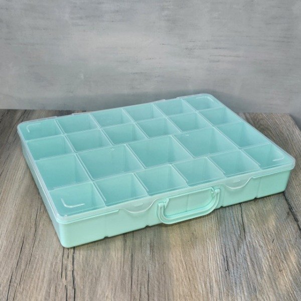 Producto - Organizador verde pastel  23 diviciones