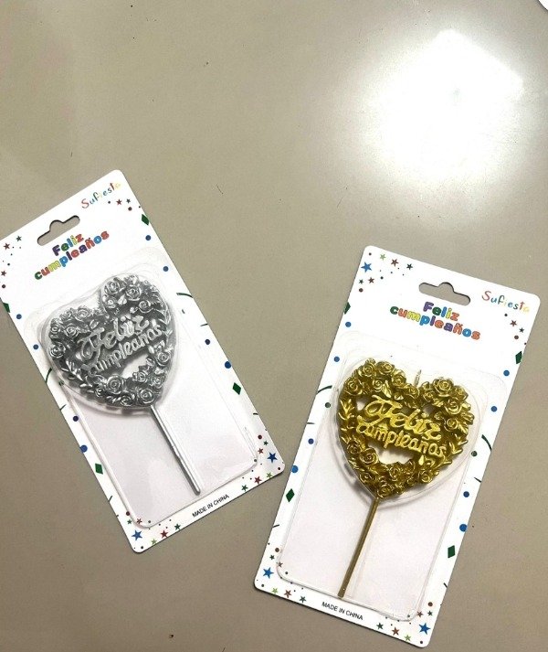 Producto - Vela feliz cumpleaños corazon