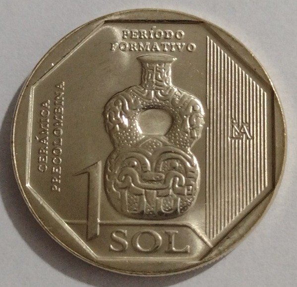 Producto - Perú 1 sol serie "cerámica precolombina".  (1) Periodo Formativo 2024