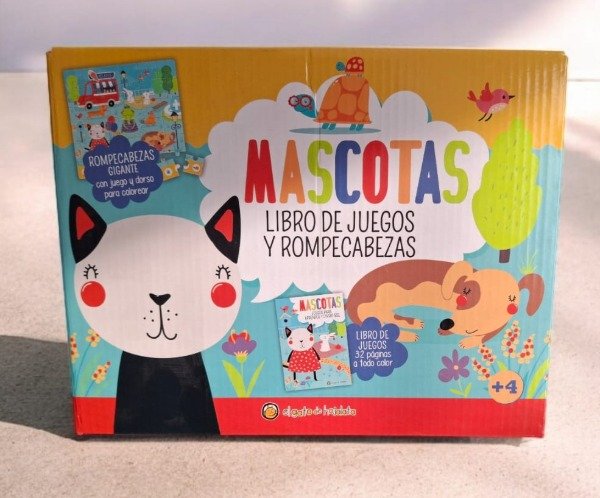 Producto - Mascotas - Libro de juegos y rompecabezas gigante