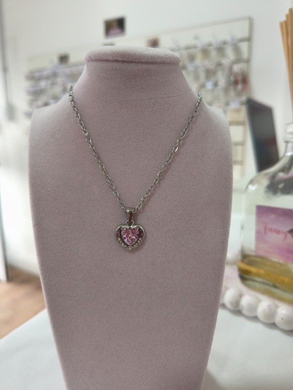 Producto - Cadenita corazon rosa aq