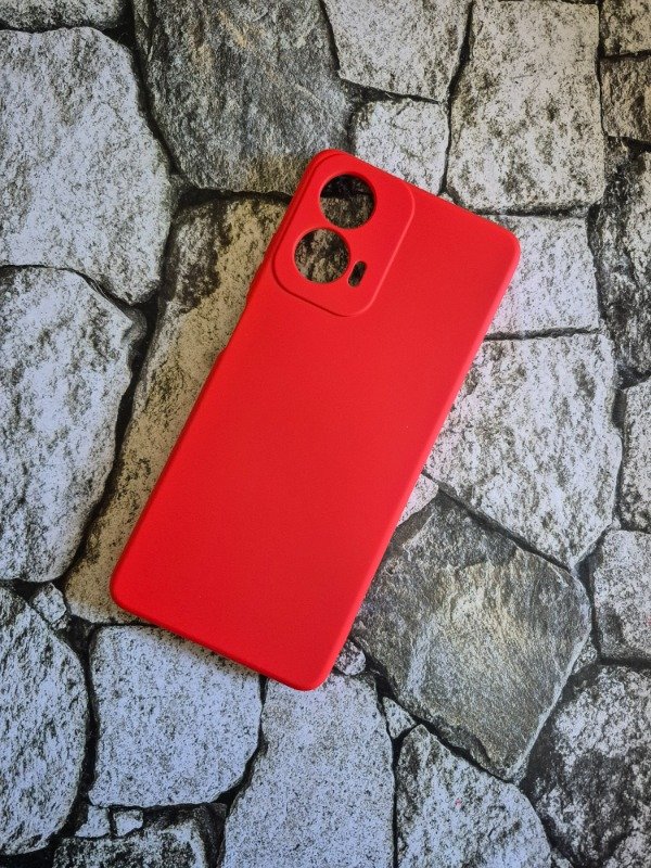 Producto - Funda silicone case Moto G04/E14/G24 roja