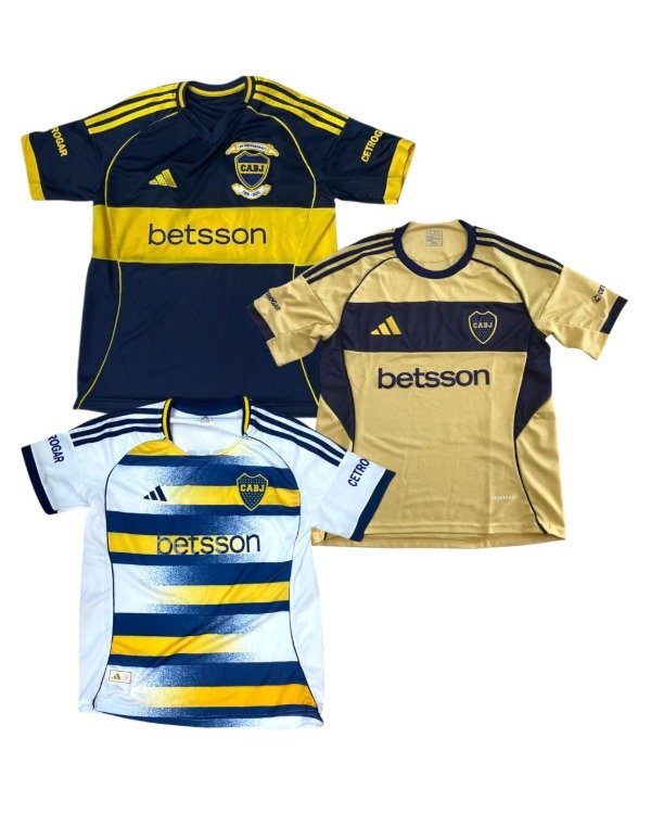 Producto - COMBO 14 - 3 CAMISETAS BOCA ACTUALES 2025/2026