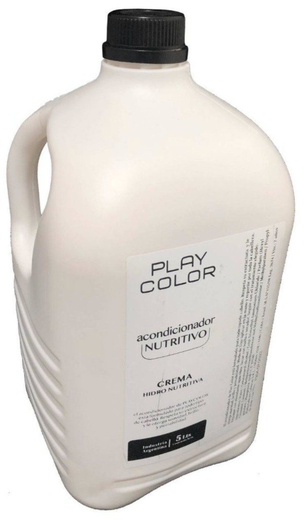 Producto - acondicionador nutritivo crema hidro  nutritiva play color x 5 litros