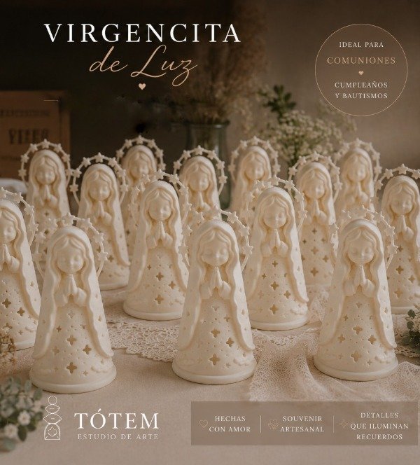 Producto - Pack Virgencita Tótem con vela led Souvenir - 3