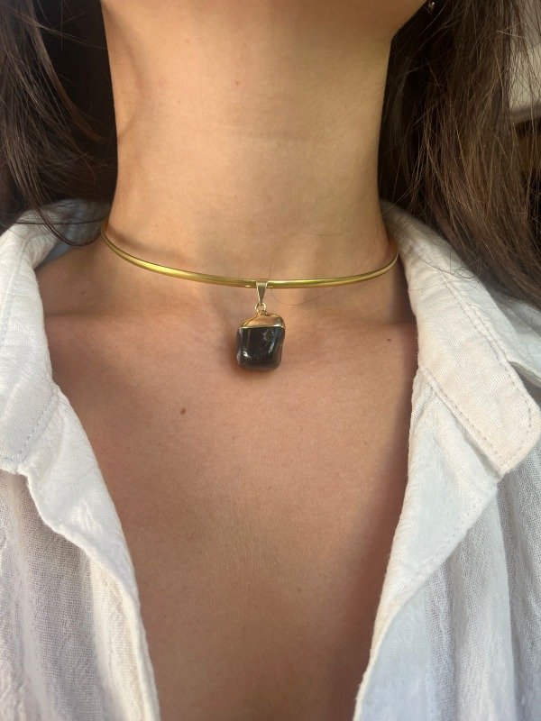 Producto - Collar con obsidiana