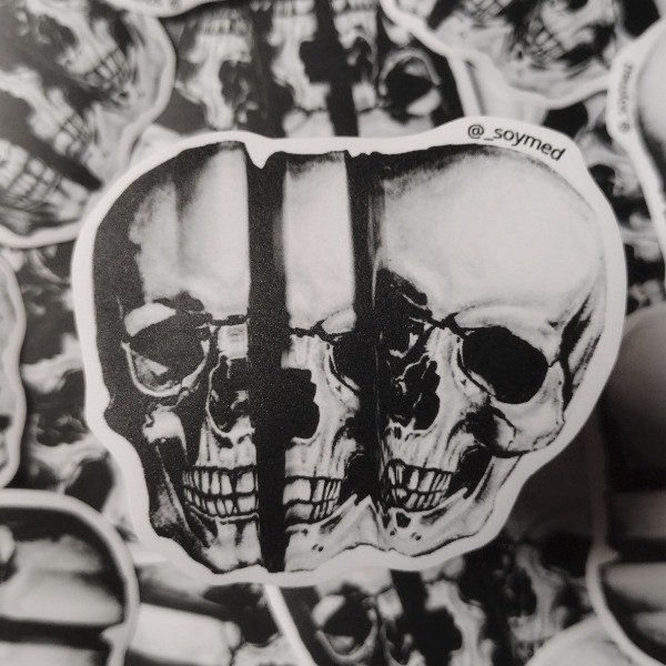 Producto - Sticker UV craneo H