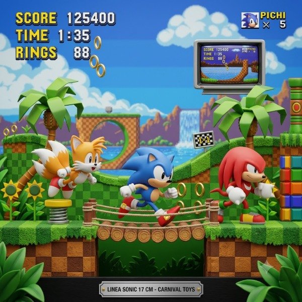 Producto - Muñecos linea Sonic 17 cm
