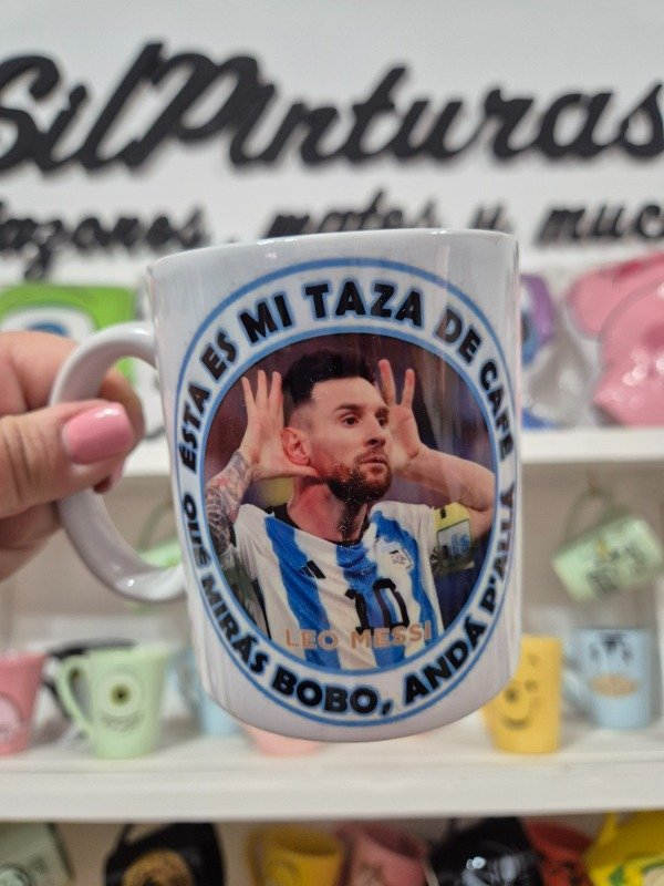 Producto - Taza Fútbol Messi Qué mirás