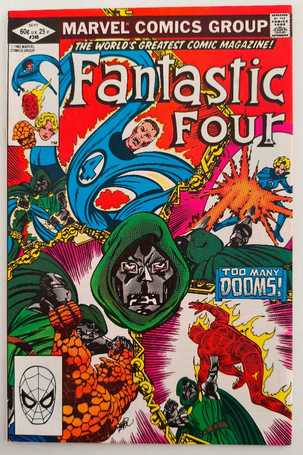 Producto - Fantastic Four #246 (1982) - Clásica pelea de los F4 vs réplicas de Dr Doom