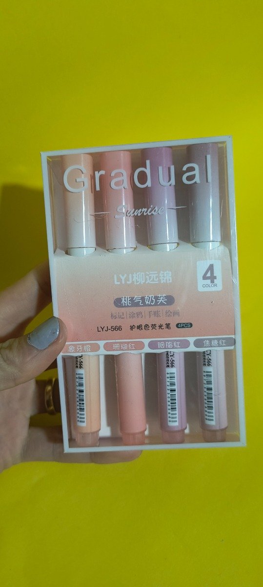 Producto - Resaltadores x 4 unid gradual rosa