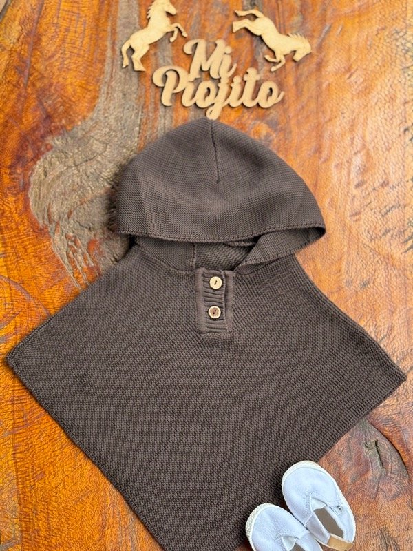 Producto - Poncho de Hilo Chocolate - 0