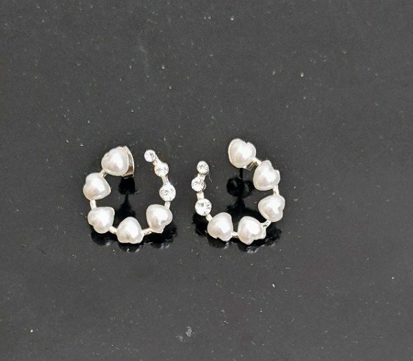 Producto - Aros Circular Corazones Perlas y Cubik