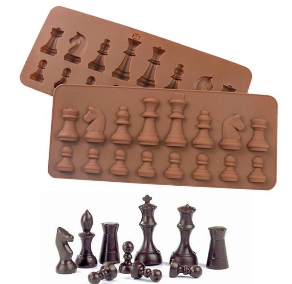 Producto - MOLDE SILICONA PIEZAS DE AJEDREZ