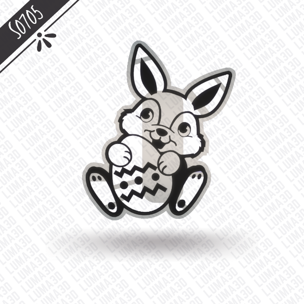 Producto - S0705 - Conejo de pascuas con huevo