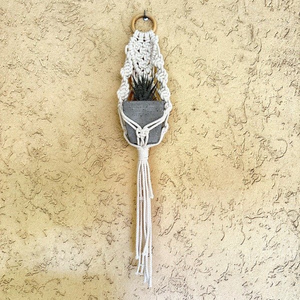 Producto - Porta maceta de Macramé Cactus - 1