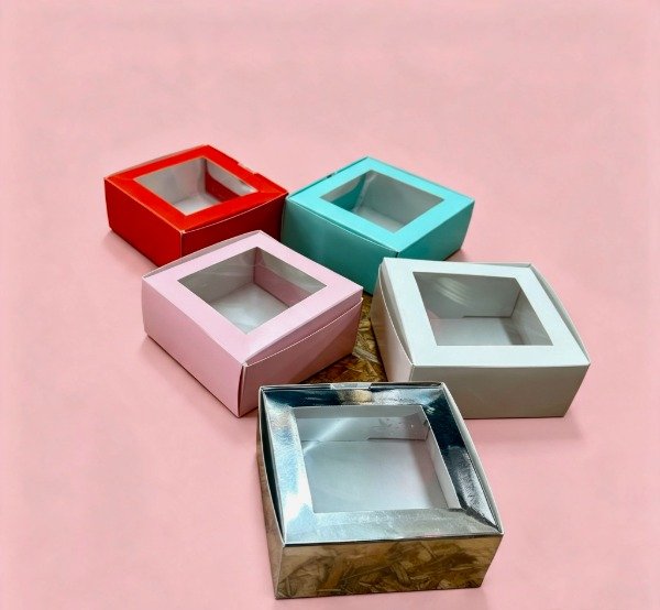 Producto - CAJA TAPA BISAGRA VISOR  cuadrado o corazon  - COD. 193 medida 10x5x10