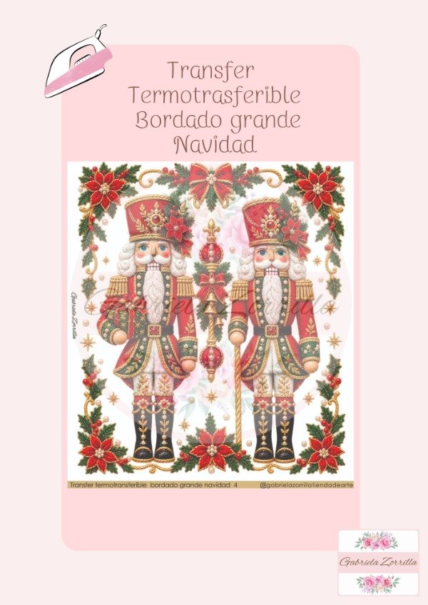 Producto - Transfer Termo bordado grande Navidad 4