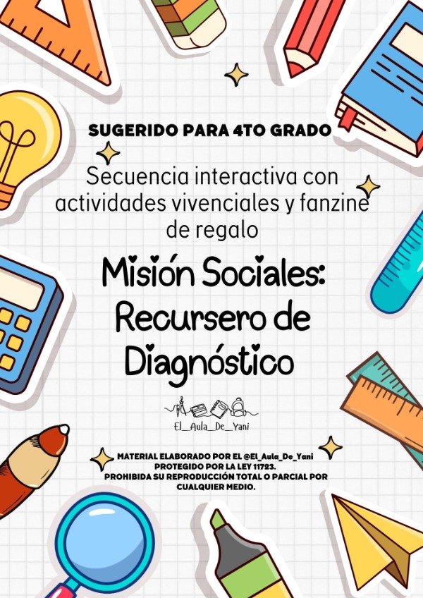 Producto - Misión Sociales: Recursero de Diagnóstico 4to grado