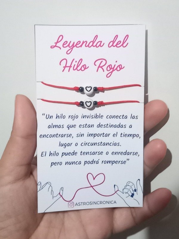 Producto - Dúo de Pulseras - Leyenda del Hilo Rojo