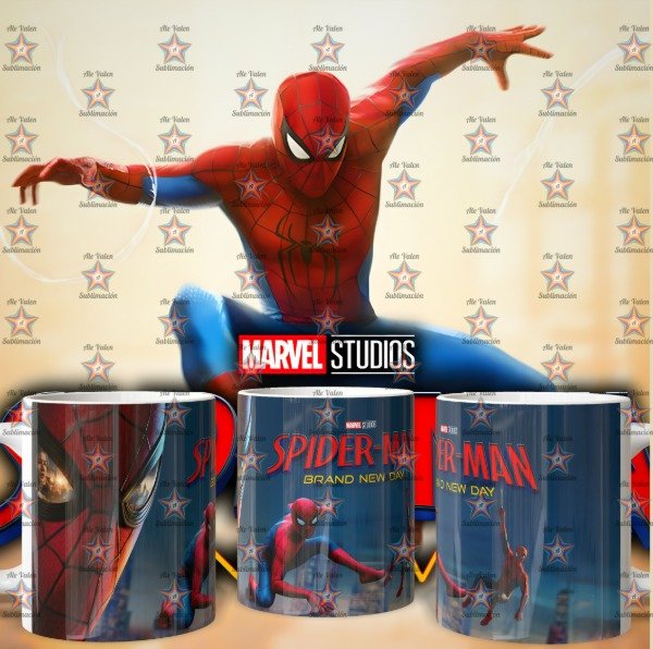 Producto - plantillas para taza de SPIDERMAN UN NUEVO DIA - 4