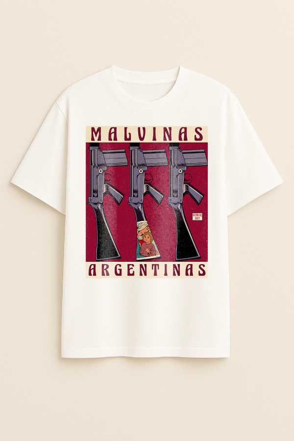 Producto - Malvinas Argentinas (Versión 2 Oversize Unisex Blanca Frontal)