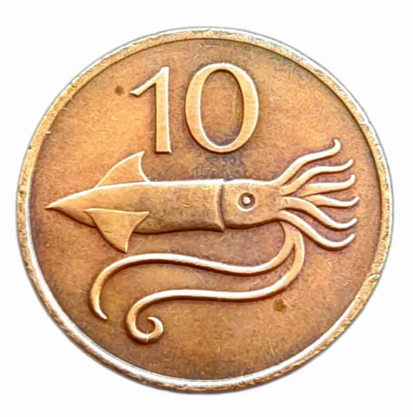 Producto - Islandia 10 Aurar 1981 Calamar Km#25 XF