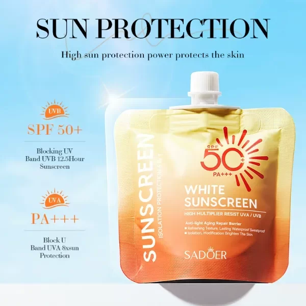 Producto - Crema protector solar Sadoer x2u