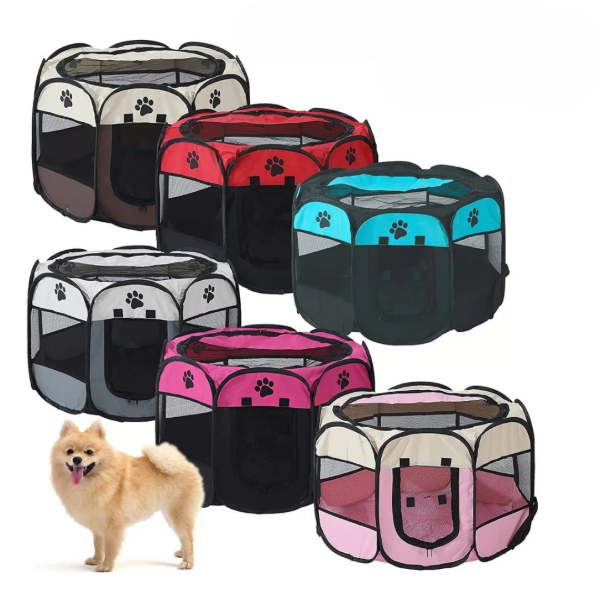 Producto - CASA CORRAL PLEGABLE PARA MASCOTAS 114x114x58