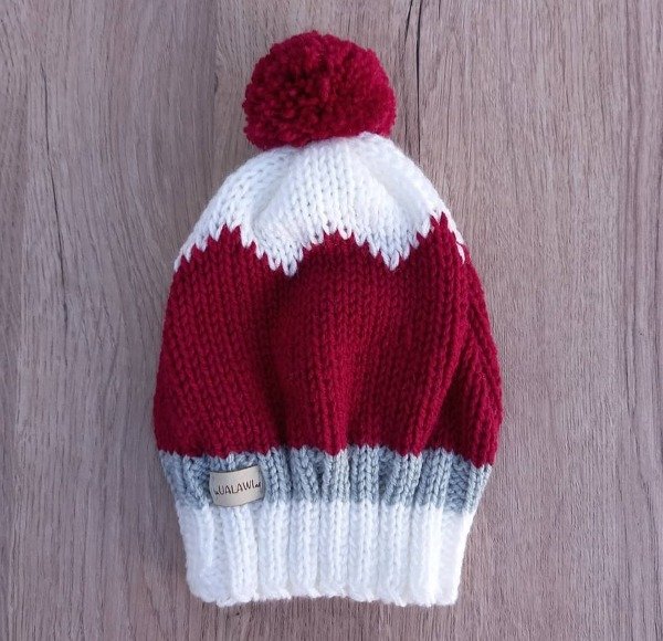 Producto - Gorro Pompón - Bordo Combinado