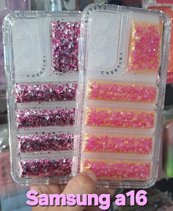 Producto - Fundas puffer glitter 360. Samsung a16