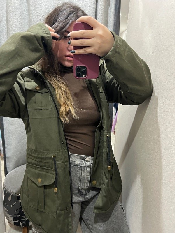 Producto - Parka verde militar
