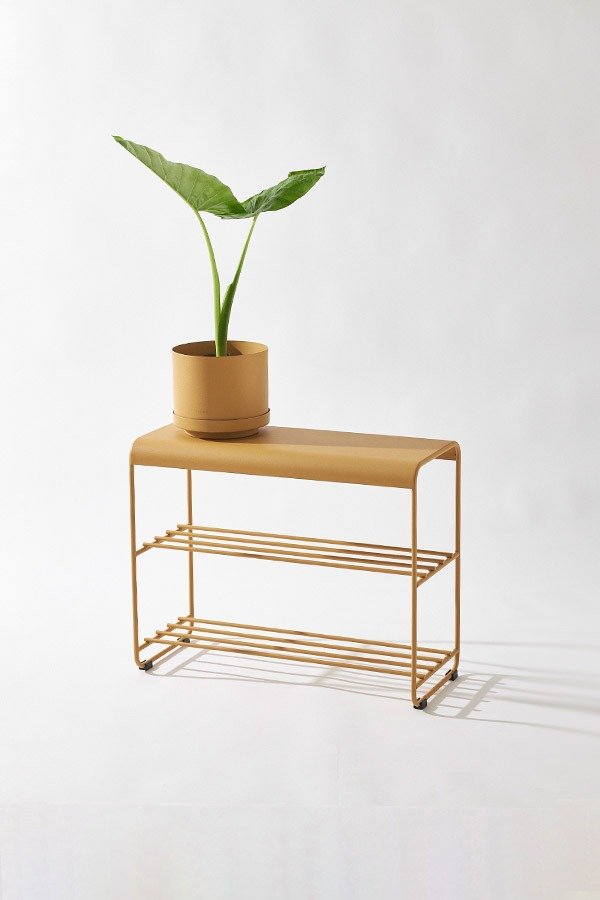 Producto - Banco Henkan small con maceta Ocre