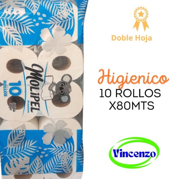 Producto - HIGIENICO DOBLE HOJA 10X80MTS