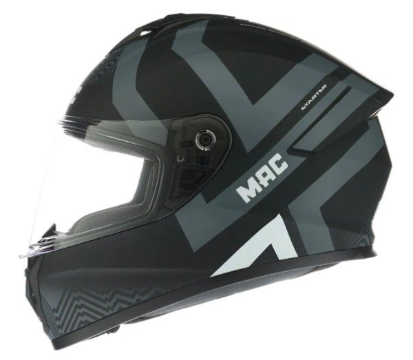 Producto - CASCOS MAC STARTER HILL BLACK Y GREY MATE - 1