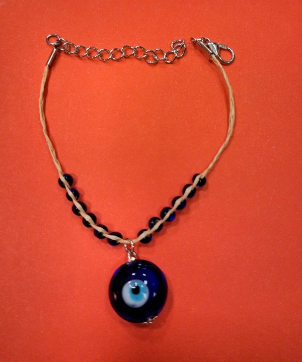 Producto - Pulsera Ojo Turco hilo metal y vidrio