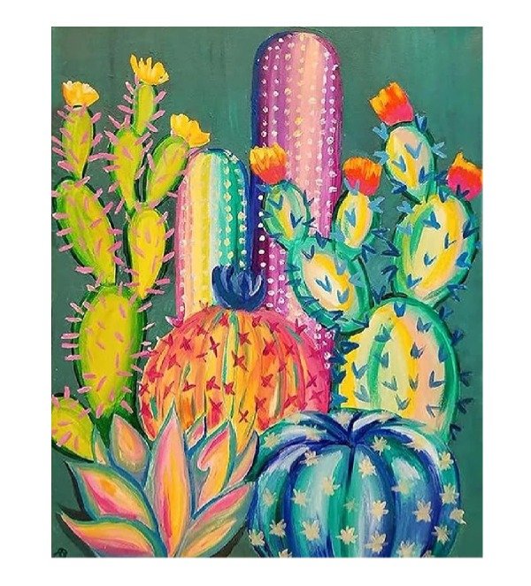 Producto - Kit diamantes Cactus 40 x 50 cm