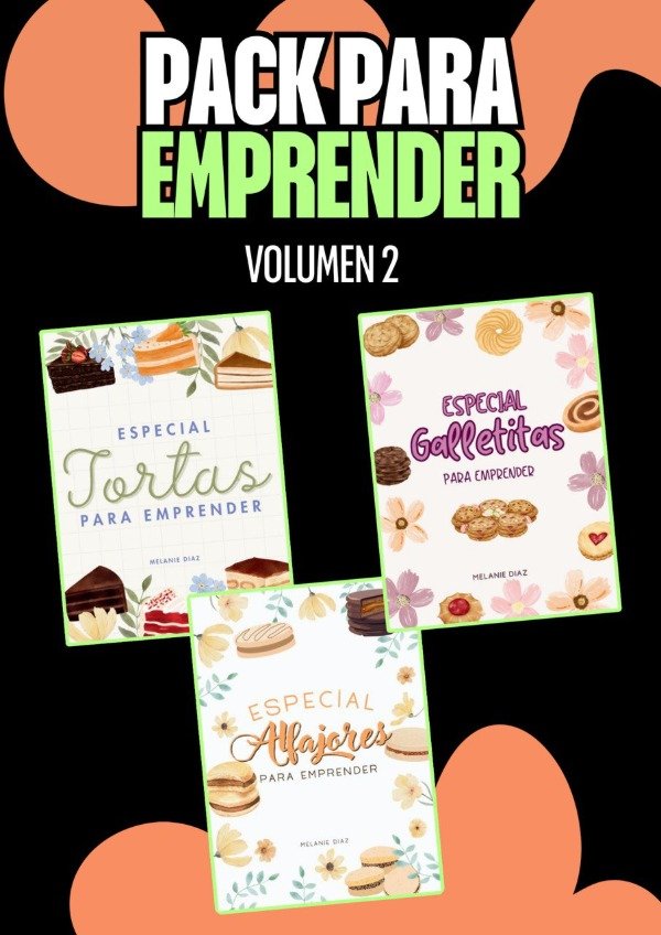 Producto - PACK EMPRENDEDOR Vol.2 / x3 RECETARIOS DIGITALES
