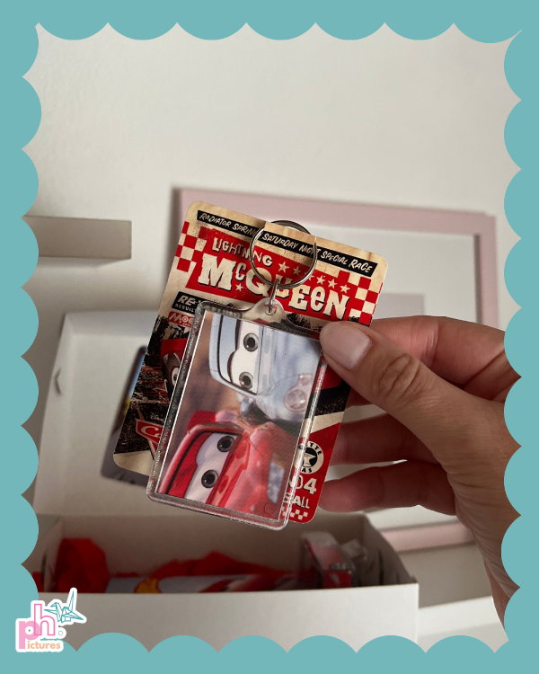 Producto - box rayo mcqueen - autito hot wheels - día del novio - 3